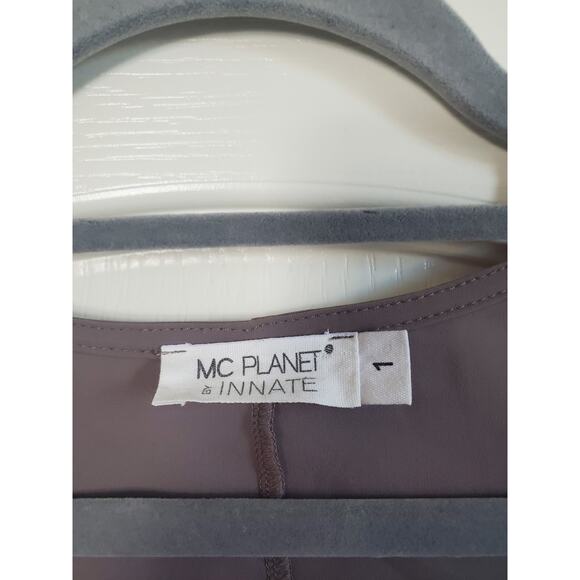 MC Planet by Innate Gray Short Sleeve Asymmetric Tunic Lagenlook Top, Size 6 - Picture 2 of 11